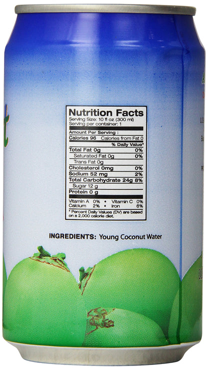 Amy & Brian Coconut Water Original, 10 Fl Oz (Pack of 24)
