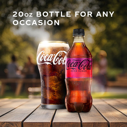 Coca-Cola Coke Cherry Zero Sugar 20 Fl Oz Bottle