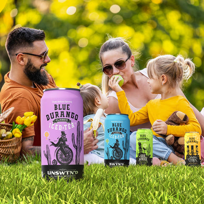Blue Durango Iced Tea - Unsweetened Classic - Black Tea - Non-GMO, Gluten-Free - Zero Sugar Ice Tea - Natural Ingredient Ice Drinks - 16 oz Cans (12 Pack)