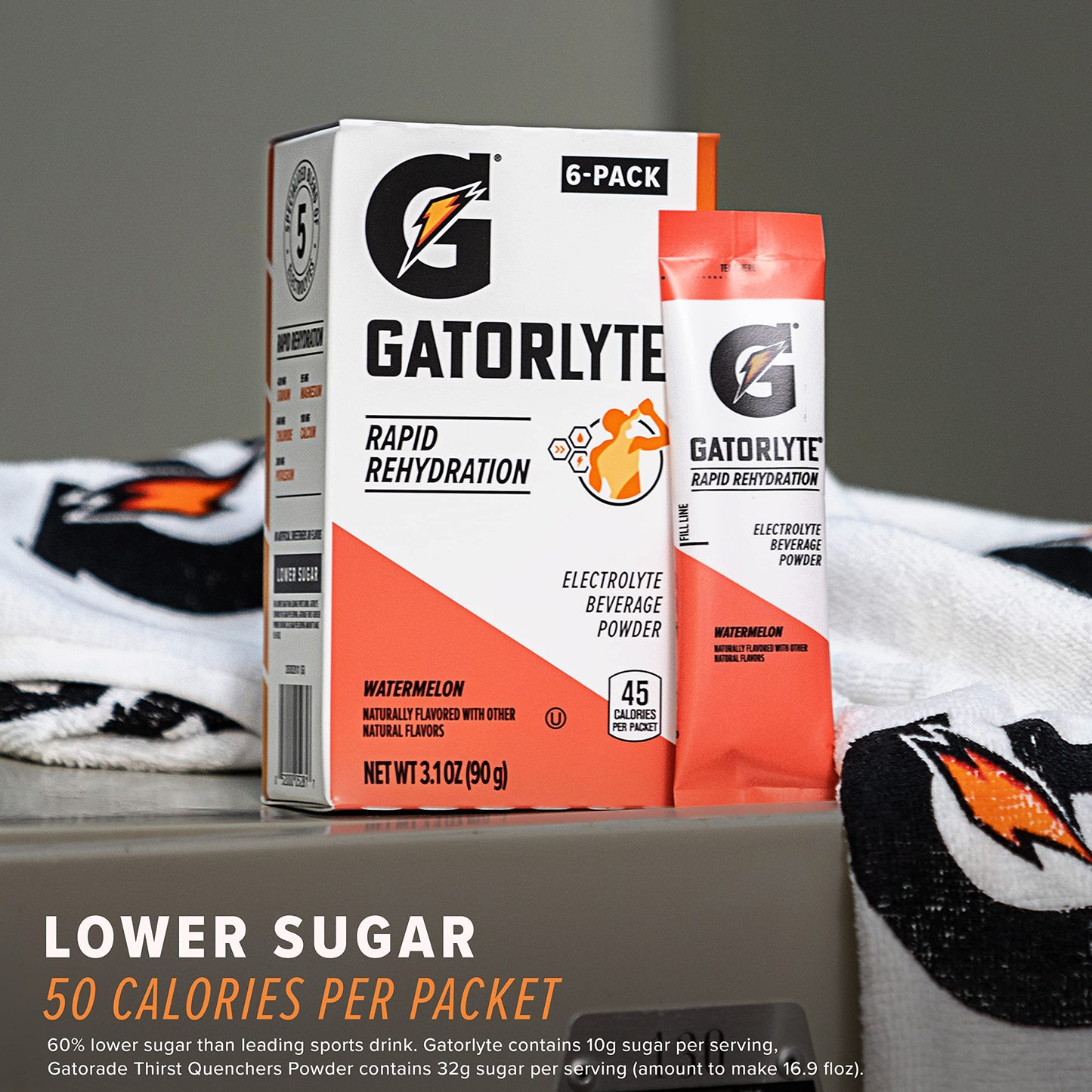 Gatorlyte Powder, Orange, Makes 20 Fl Oz (Pack of 48)