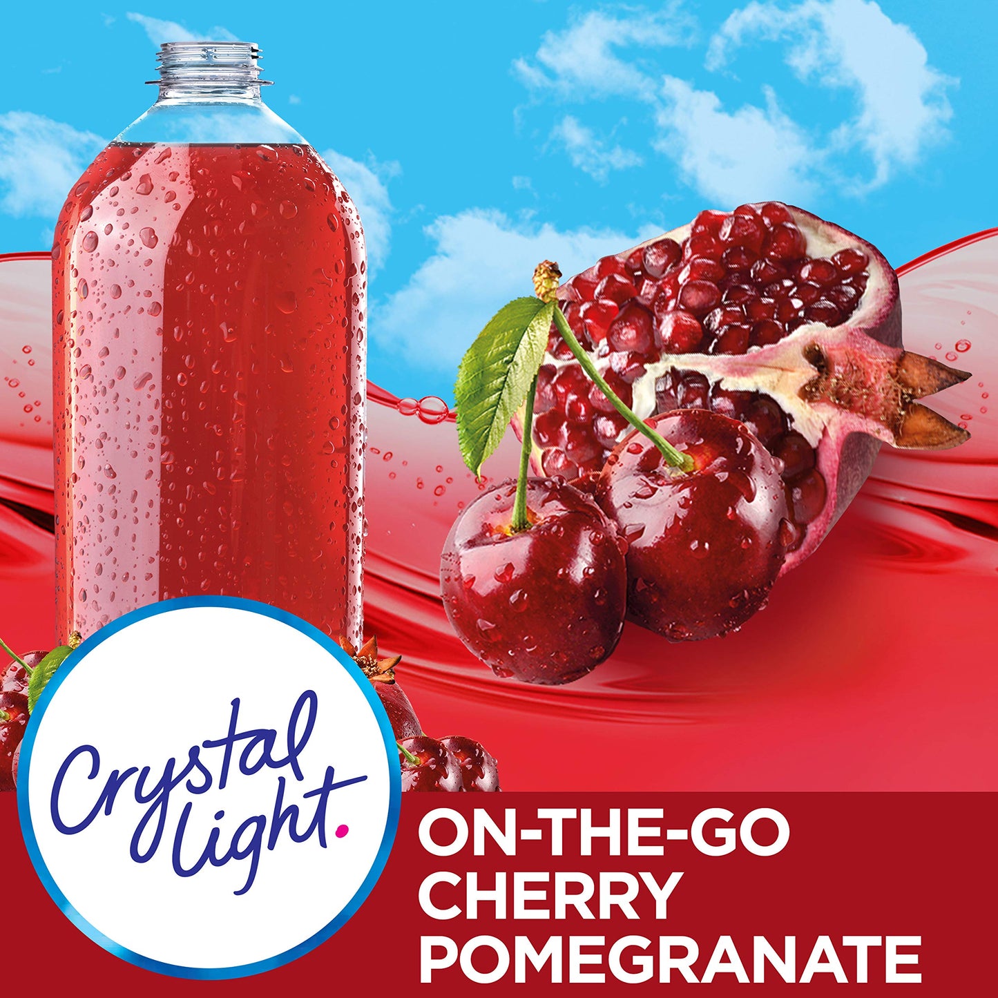 Crystal Light Sugar-Free Cherry Pomegranate Drink Mix (10 On-the-Go Packets)