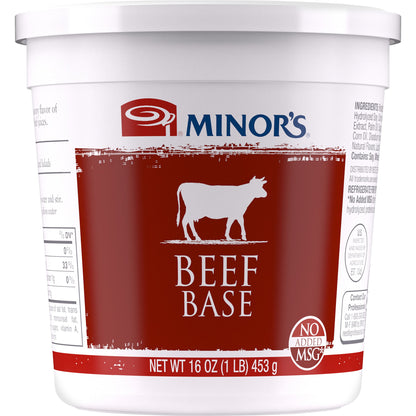 Minor's Beef and Chicken Bases and Stocks, Great for Soups and Sauces, 0 Grams Trans Fat, No Added MSG, 16 oz