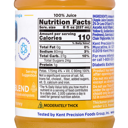 Thick-It Clear Advantage Thickened Orange Juice Blend - Moderately Thick/Honey, 8 oz Bottle (47882600)