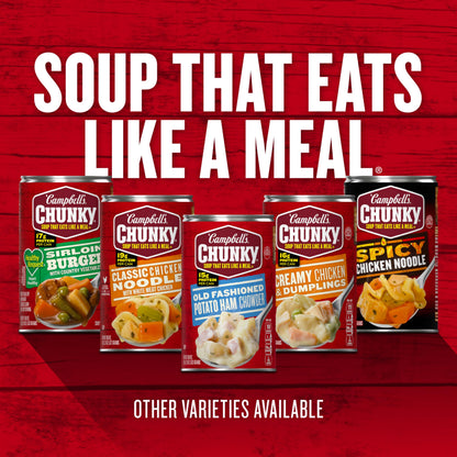 Campbell’s Chunky Soup, Steak and Potato Soup, 18.8 oz Can