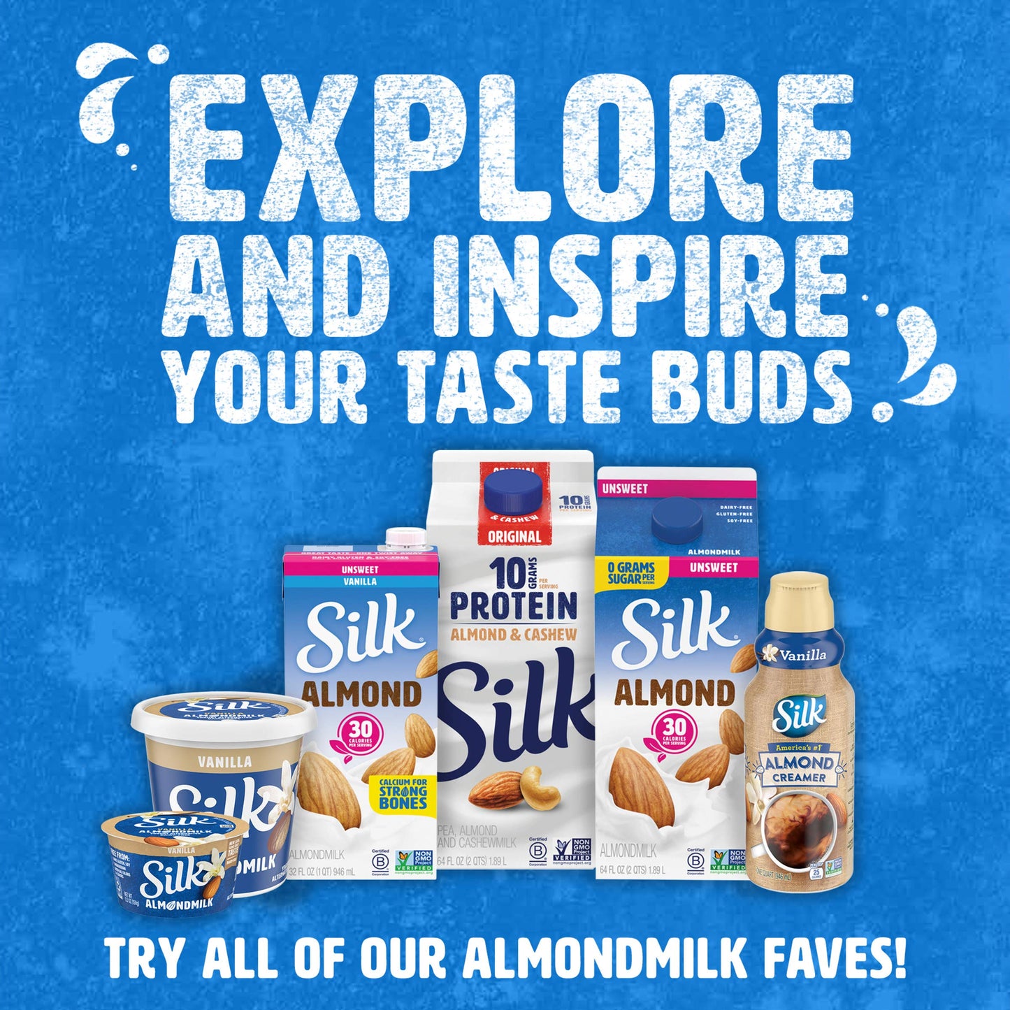 Silk Shelf-Stable Almond Milk, Unsweetened, Dairy-Free, Vegan, Non-GMO Project Verified, 1 Quart (Pack of 6)