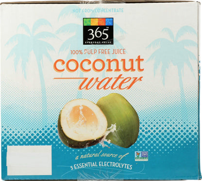 365 by Whole Foods Market, Coconut Water, 17.6 oz, (Pack Of 12)