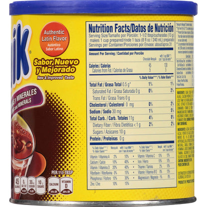 NESQUIK Chocolate Flavored Powder 14.1 oz Canister