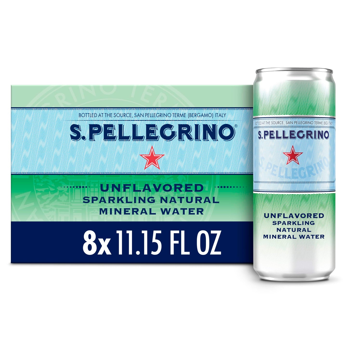 S.Pellegrino Sparkling Natural Mineral Water, 11.15 Fl Oz (pack of 8)
