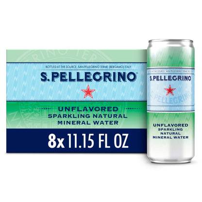 S.Pellegrino Sparkling Natural Mineral Water, 11.15 Fl Oz (pack of 8)