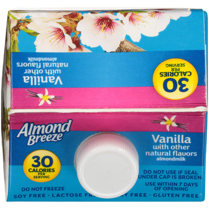 BLUE DIAMOND Unsweetened Vanilla Almondmilk, 0.5 GL