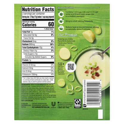 Knorr Soup Mix and Recipe Mix For Soups, Sauces and Simple Meals Leek No Artificial Flavors 1.8 oz, Pack of 12