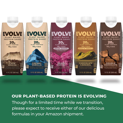 Evolve, Protein Shake Classic Chocolate, 11 Fl Oz, 4 Pack