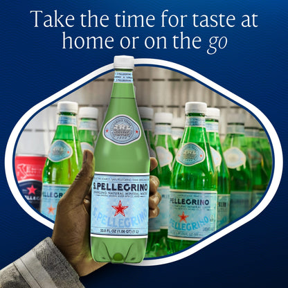 SAN PELLEGRINO NATURAL SPRK MINERAL WATER PLASTIC BOTTLE 1 CT 33.8 Fl Oz (Pack of 1)