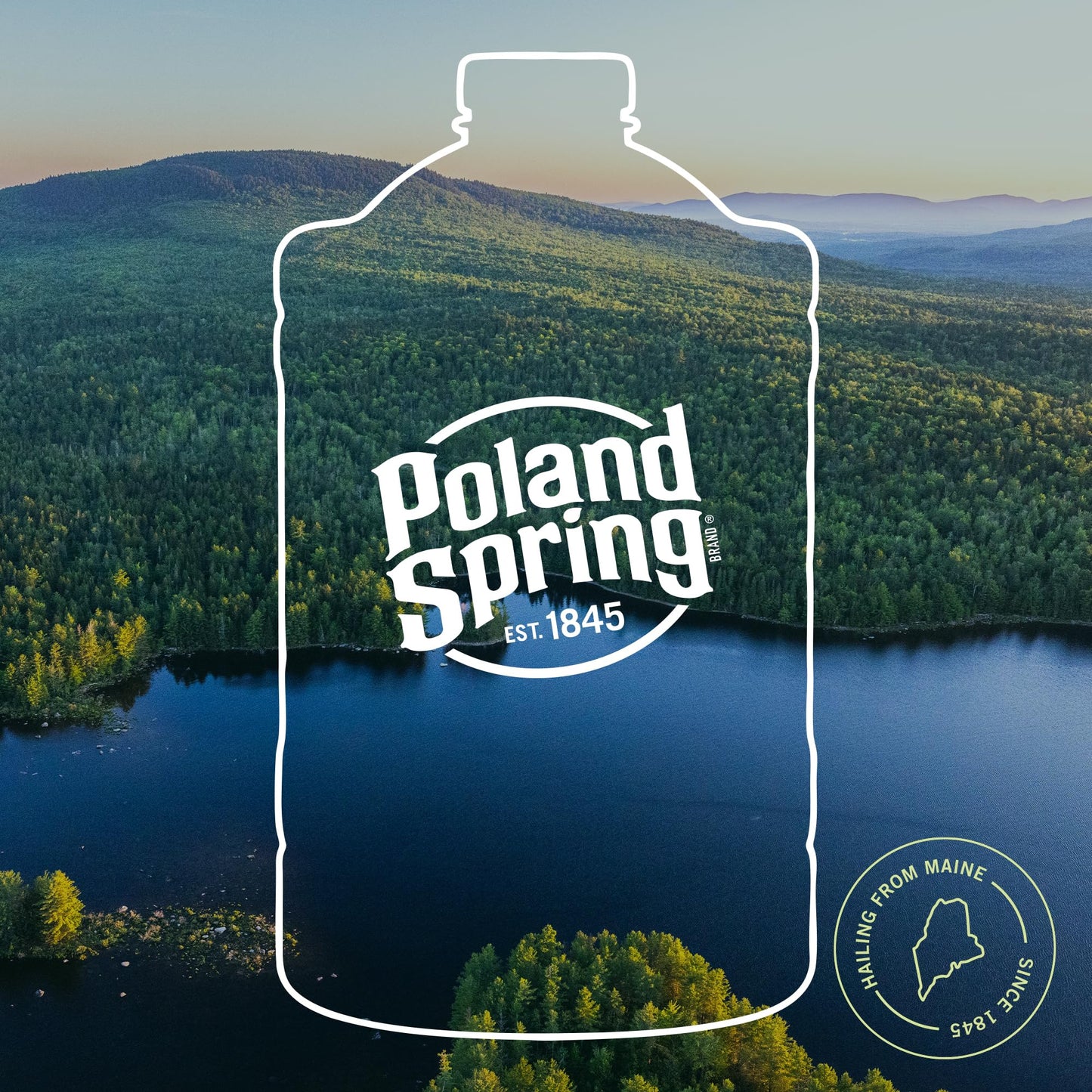 Poland Spring Maine Spring Water Bottles, 3L Jug – Still Bottled Water with Naturally Occurring Minerals for Taste
