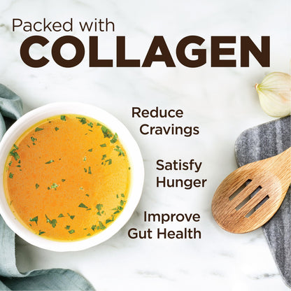 Country Farms Skinny Broth, Instant Chicken Bone Broth, 10G Protein, Collagen Type II, Promotes Better Digestion, Supports Bone Health, 7 Day Plan, 7-15g Packets