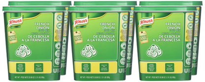 Knorr Professional French Onion Soup Mix Loaded with Real Onions and Beef Fat, Just Add Water, No Artificial Flavors, No added MSG, 0g Trans Fat,1.31 Pound (Pack of 6)
