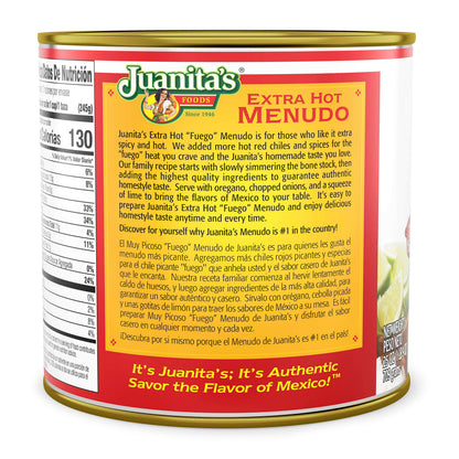 Juanita's Extra Hot Menudo, 25 oz