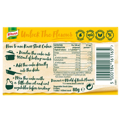 Knorr Vegetable Stock Cubes, 80g (Pack of 1)