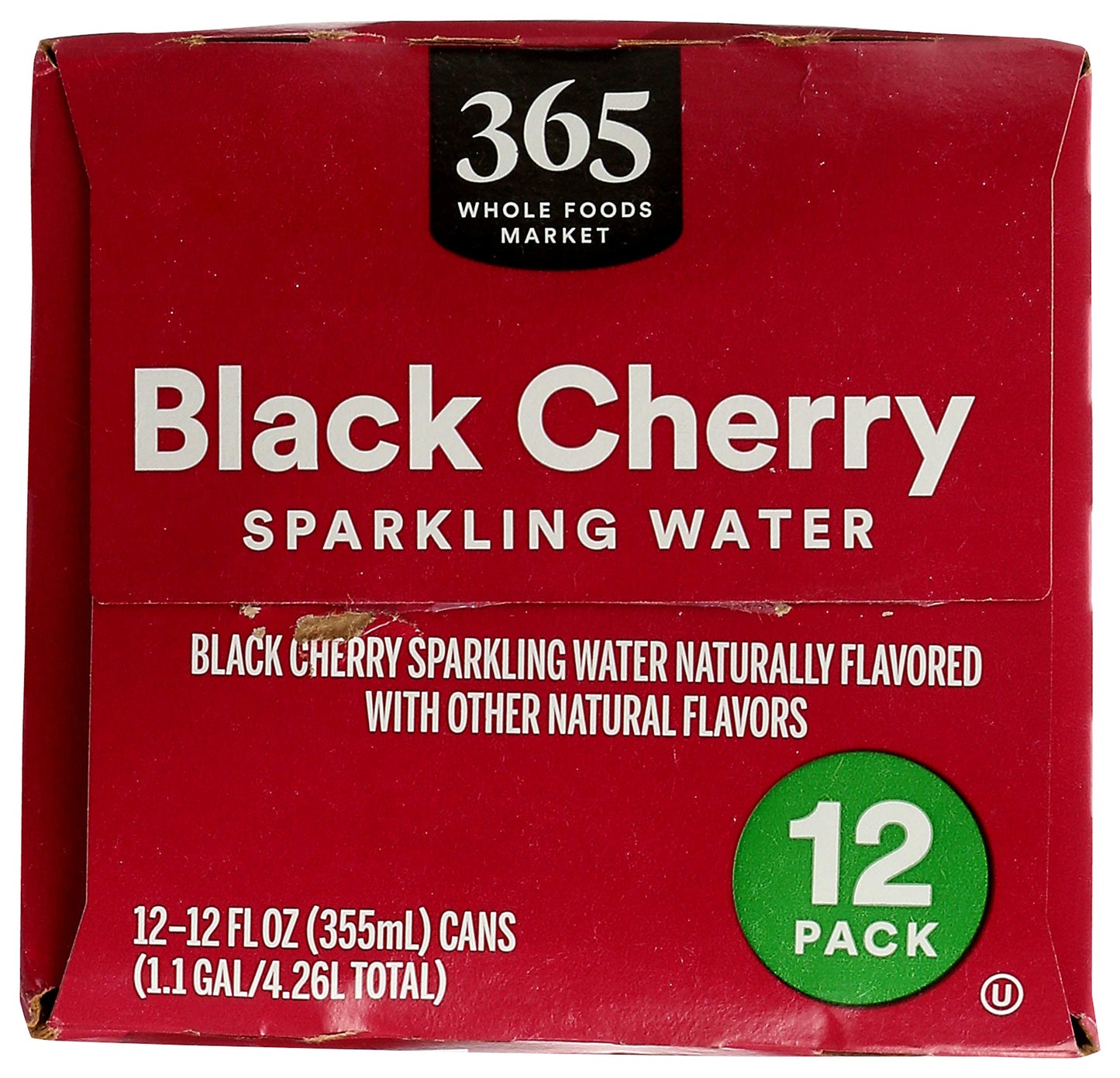 365 by Whole Foods Market, Black Cherry Sparkling Water 12pk, 12 Fl Oz
