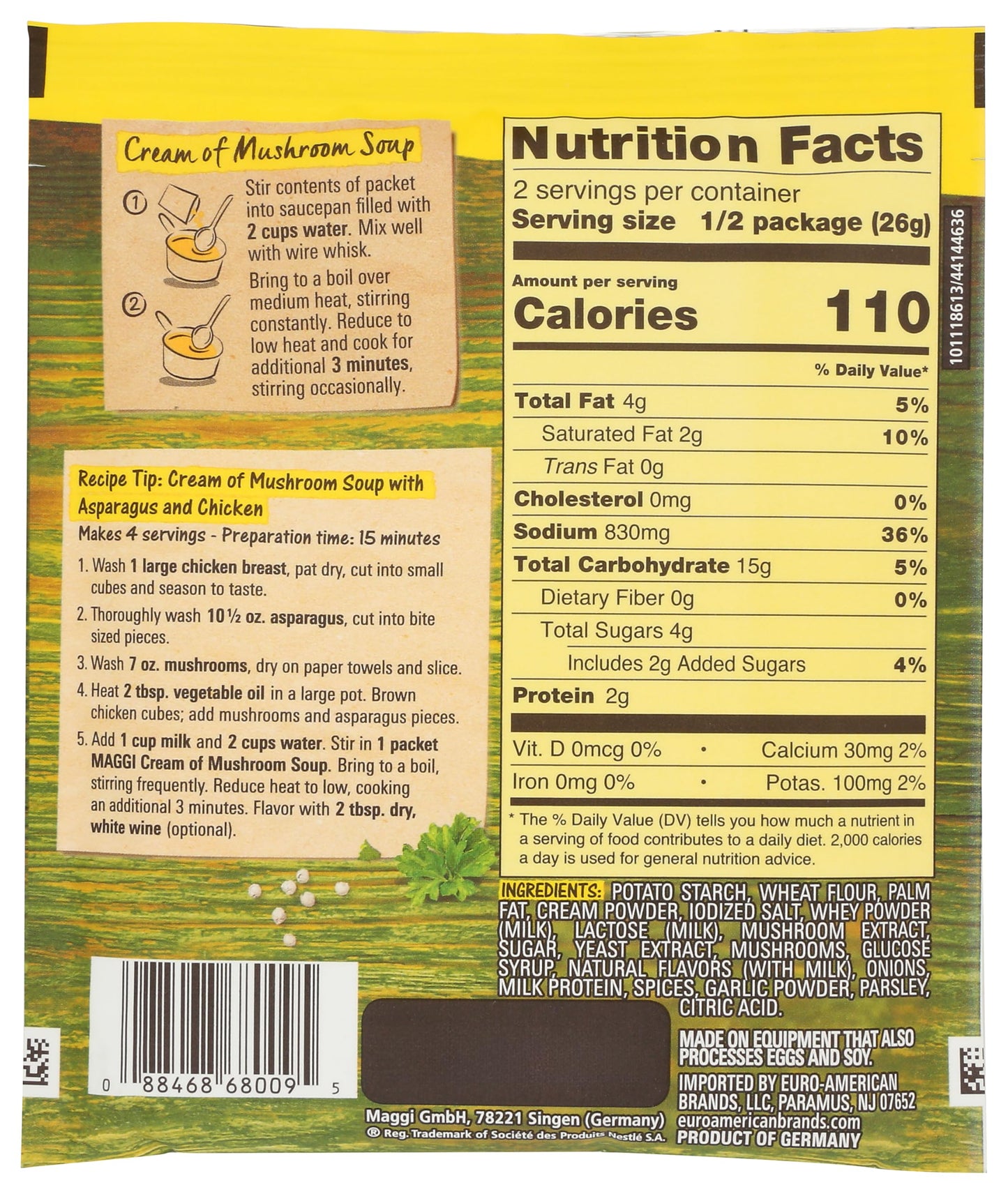 Maggi Cream of Mushroom Soup (6 Pack)