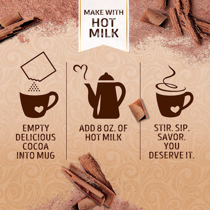 Swiss Miss Simply Cocoa Milk Chocolate Flavored Hot Cocoa Mix, 0.85 oz., 8-Count Envelopes
