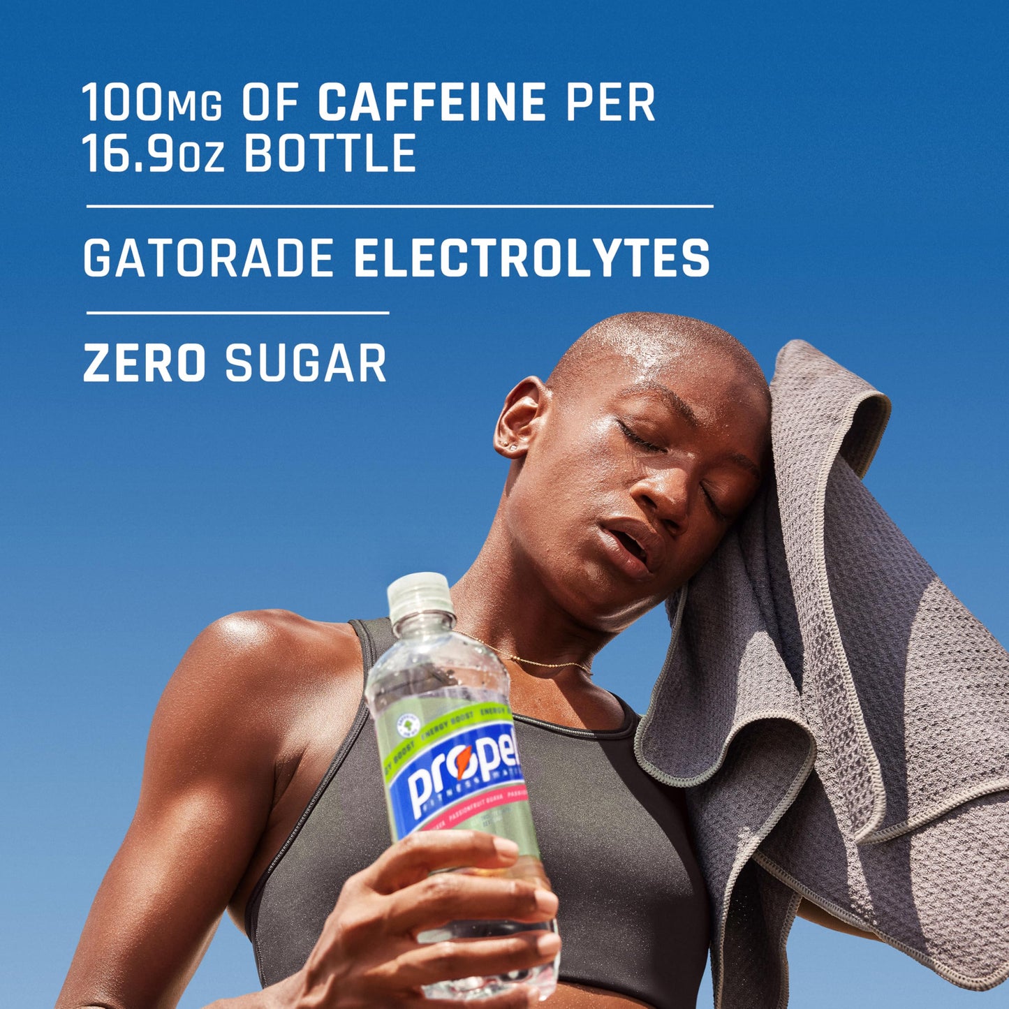 Propel Energy Boost Zero Calorie Flavored Water With Electrolytes and Caffeine, Raspberry Green Tea, 16.9 fl oz Bottles (12 Pack)