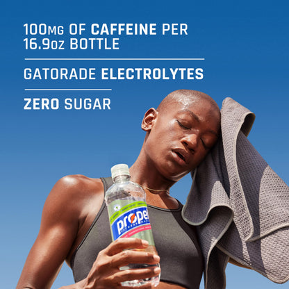 Propel Energy Boost Zero Calorie Flavored Water With Electrolytes and Caffeine, Raspberry Green Tea, 16.9 fl oz Bottles (12 Pack)