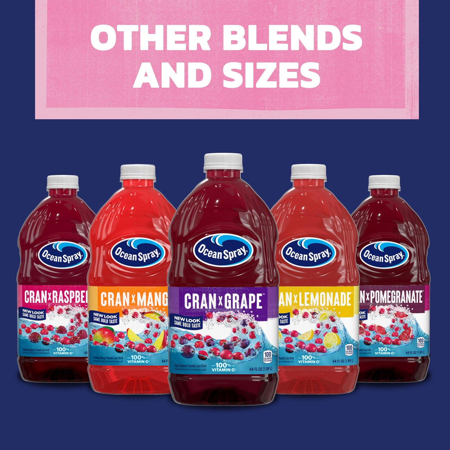 Ocean Spray® White Cran-Strawberry Juice Drink, 64 Fl Oz Bottle (Pack of 1)