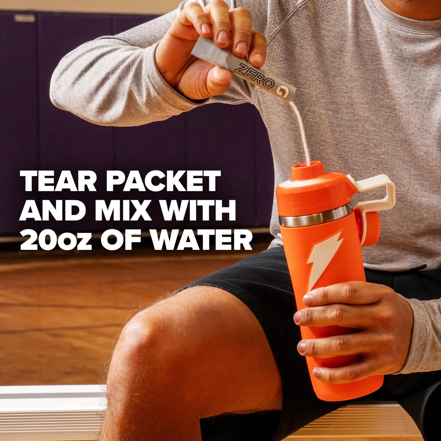 Gatorade Zero Sugar Electrolyte Powder Drink Mix, Lemon Lime, (32 Servings), No Artificial Flavors, No Added Colors, Zero Sugar, Sports Drinks, Hydration, Electrolyte Drink