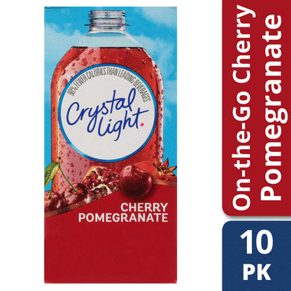Crystal Light Sugar-Free Cherry Pomegranate Drink Mix (10 On-the-Go Packets)
