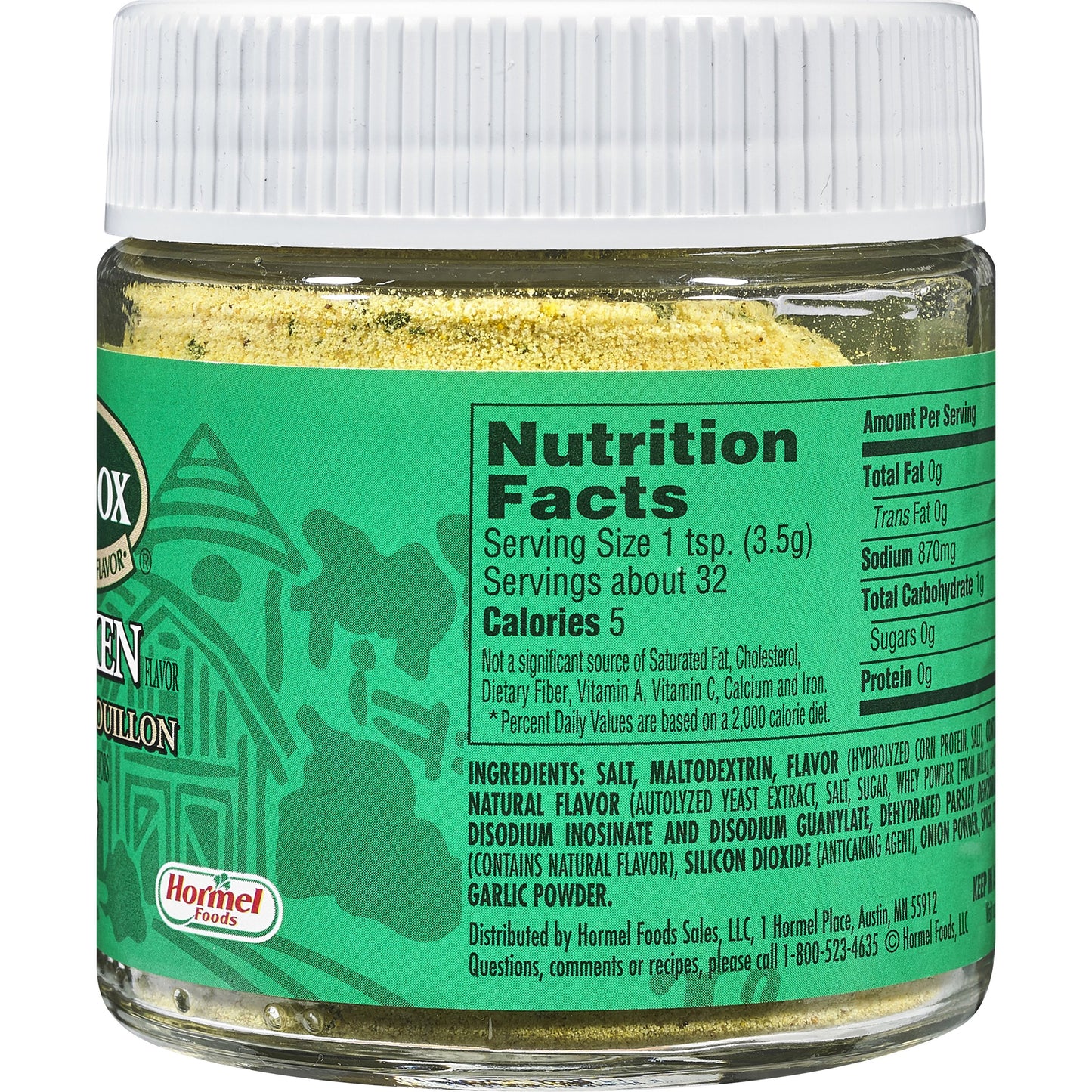 HERB-OX Chicken Bouillon Granules, Chicken Stock Seasoning, 12-Pack of 4 oz Jars
