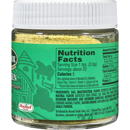 HERB-OX Chicken Bouillon Granules, Chicken Stock Seasoning, 12-Pack of 4 oz Jars