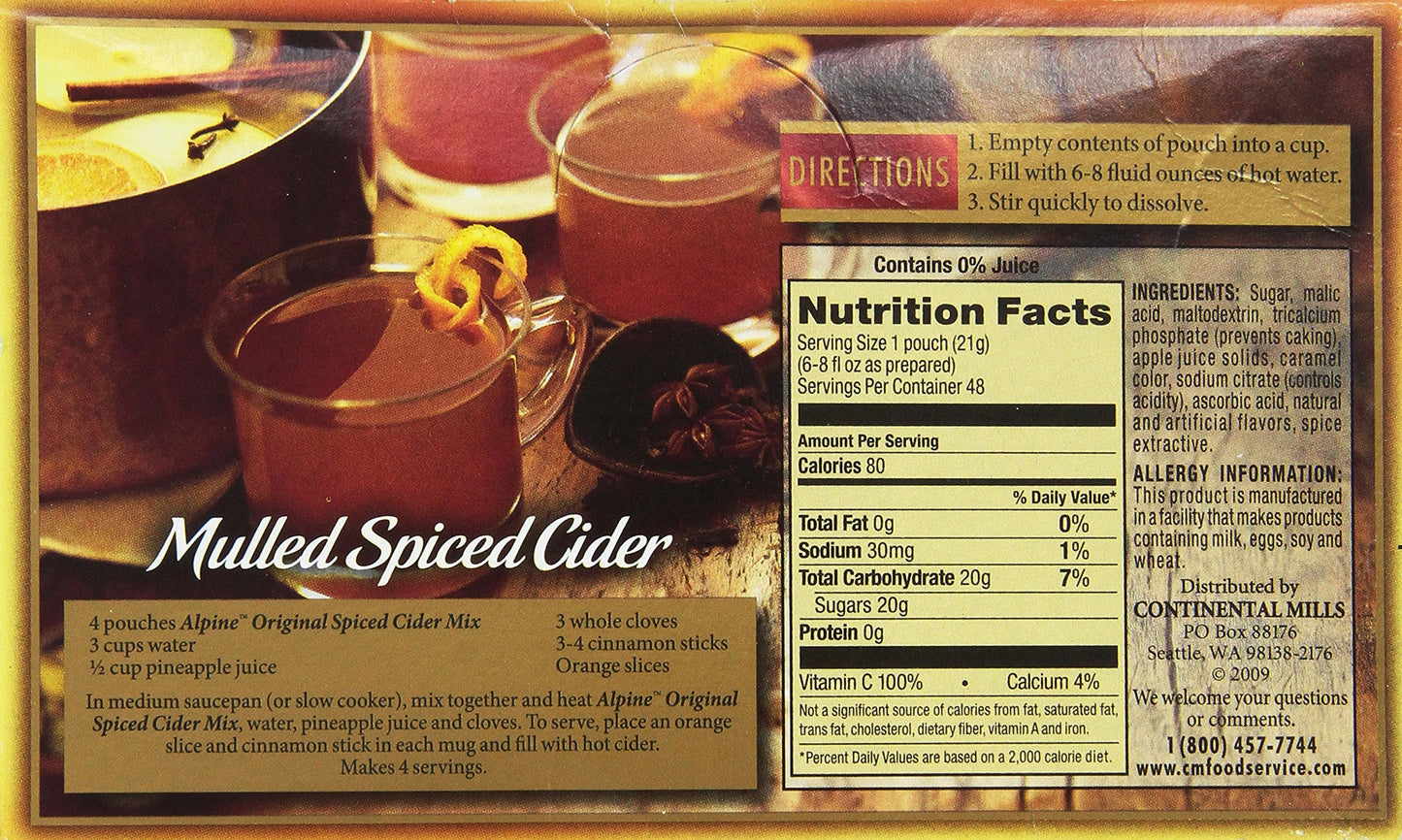 Krusteaz Cider Alpine, 48-Count