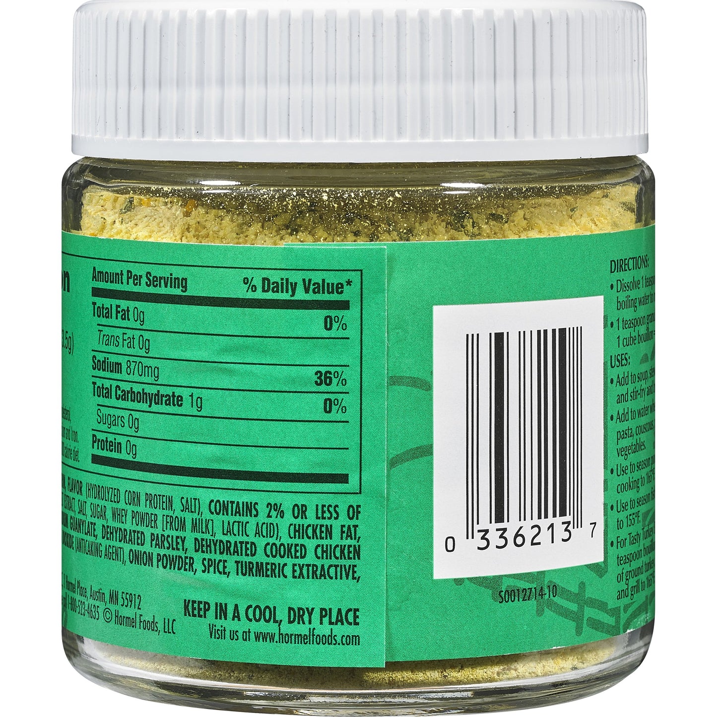 HERB-OX Chicken Bouillon Granules, Chicken Stock Seasoning, 12-Pack of 4 oz Jars